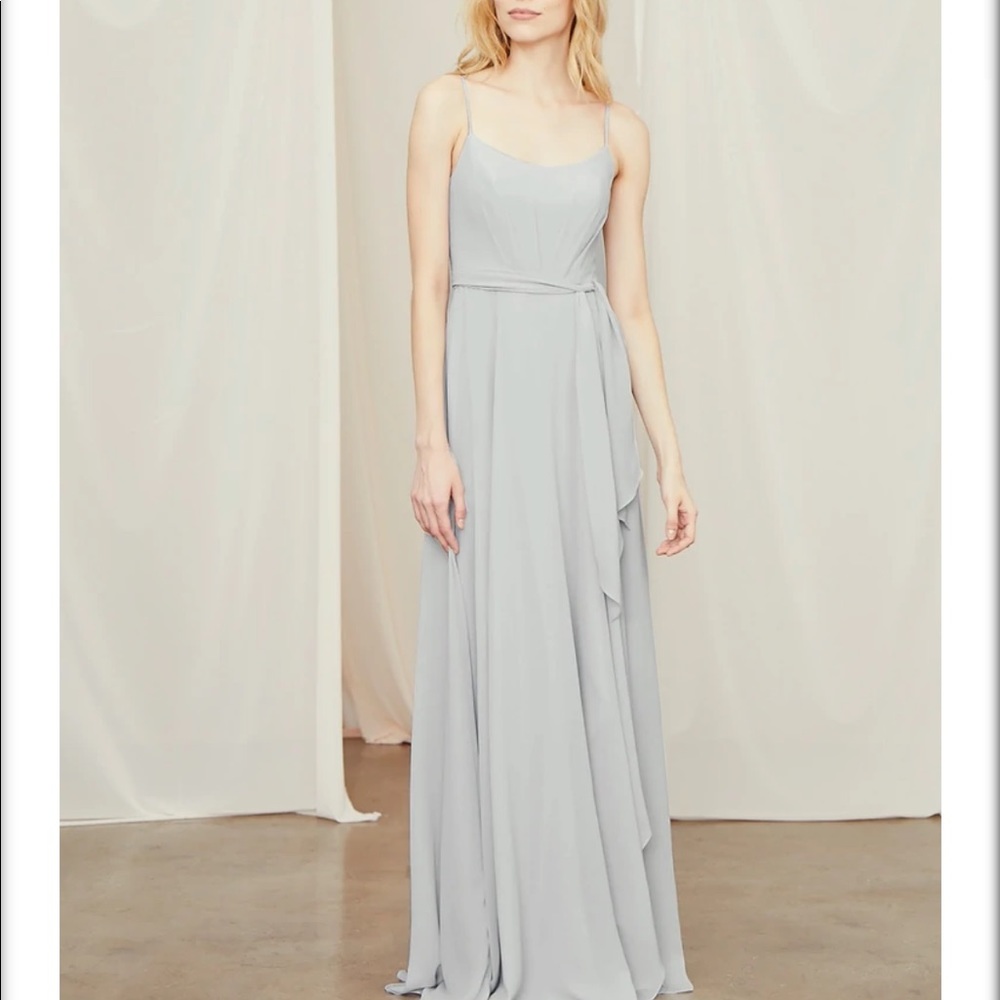 Amsale Campbell bridesmaid dress in Peony.